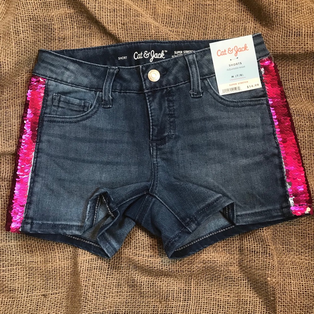 NWT cat & Jack shorts adjustable super stretch 7/8